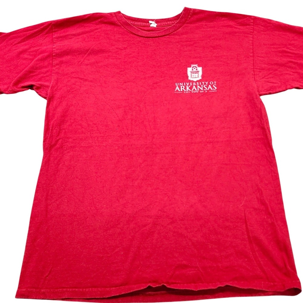 University of Arkansas Razorbacks Red Graphic T-Shirt The You of A Mens Large